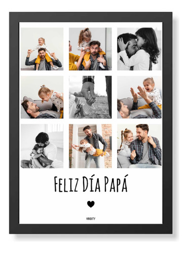 Cuadros Personalizados Con Fotos Feliz Dia Papá Padre Regalo
