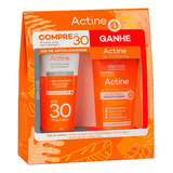 Kit Actine Protetor Solar Fps30 40g + Gel De Limpeza 40g