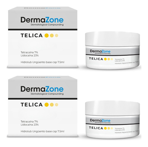 2 Telica Crema Tópica Para Microblading 7.5ml Dermazone