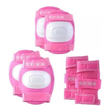 Set Tripack Protecciones Tuxs Rosa Niñas Roller Skate Patín