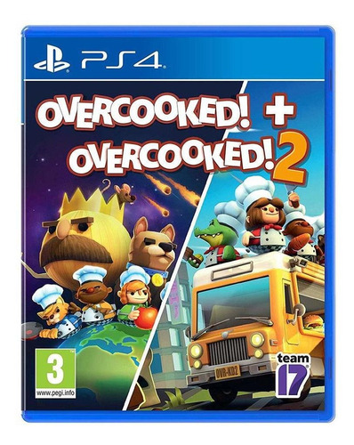 Overcooked! + Overcooked! 2 Team17 Físico - Ps4