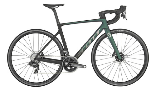 Bicicleta Ruta Scott Addict Rc10 Axs 23 Carbon 12 V Verde/ne Tamaño Del Marco 49 Cm