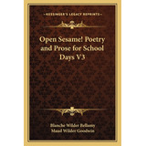 Libro Open Sesame! Poetry And Prose For School Days V3 - ...