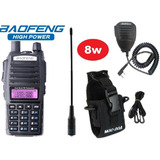 8w Radio Baofeng Uv-82 Hp Vhf/uhf + Micro + Antena + Funda