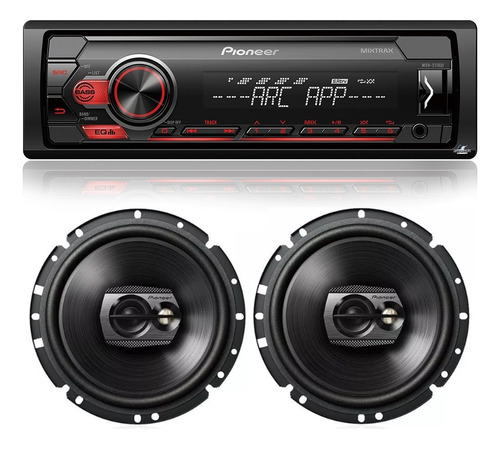 Aparelho Som Pioneer Mvh-s118ui Spotify + 2 Falante 120w Rms