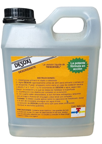 No Mas Oxido, Removedor Desoxidante 1 Lt