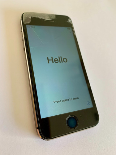  iPhone 5s, 16 Gb, Cinza-espacial, Usado, Sem Biometria 