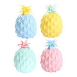 Juguete Squishy Fidget 4pcs Anti Sensorial Estrés Piña Rosa