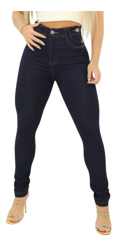 Calça Jeans Feminina Seta Passante Amaciada