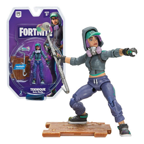 Boneco Teknique Fortnite Brinquedo Com Acessórios Sunny Toy