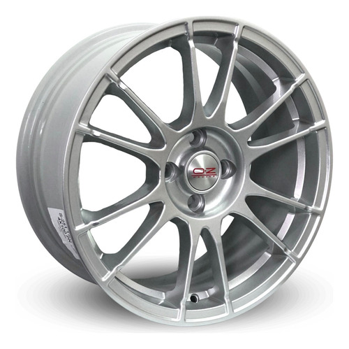 Rodas Oz Race Up Aro 15x6 4x100 Volkswagen (jogo)+bicos S251 Cor Prata Natural