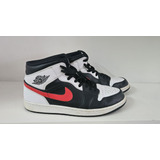 Zapatillas Jordan Air 1 Mid - Impecables! Us 11 Bla-neg-rojo