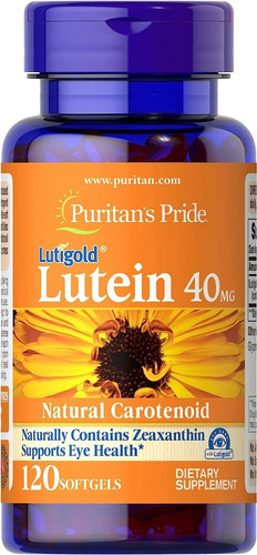 Puritan's Pride Lutein Luteina 40 Mg 120 Softgels