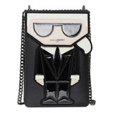 Cartera Karl Lagerfeld Ikon Crossbody Bag Negra 100%original