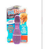 Mordedor E Brinquedo De Nylon P/ Cães Pet Escova M Cor Lilás