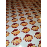 Sticker Troquelados Personalizados 300 Adhesivos 4x4cm !!!
