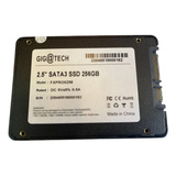 Disco Solido Interno Gigatech 2.5 Sata3 Ssd 256 Gb Negro