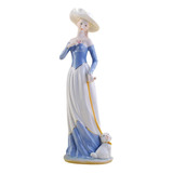 Figura Artesanal Elegante, Mxtdm-001, 1pz, Azul/blanco, 30x1