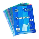 Divisória A4 Yes 12 Divisoes  Com Visor Sortidas  24 Uni 