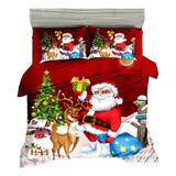 Cubrecama Navidad Cobertor Quilt Verano 2 Plazas Tfsd20-