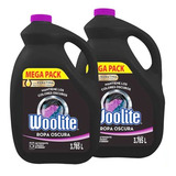 2 Woolite Detergente Liquido Ropa Oscura 3750ml