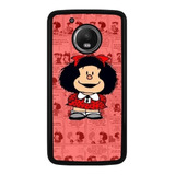 Funda Case Para Motorola Moto Mafalda Moda Rojo 