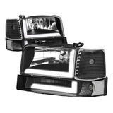 Faros Led Drl Ford F-150 F-250 F-350 Bronco 92 93 94 95 96