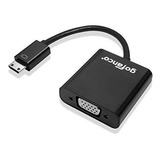 Gofanco - Adaptador Activo De Mini Hdmi A Vga Con Audio (neg