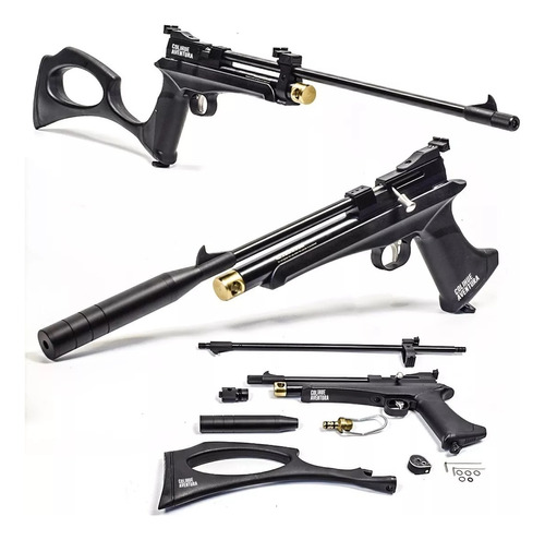 Pistola / Rifle Pcp Fox Cp2 Bulk Custom Co2- Cal 5,5mm