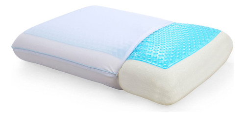 Almohada De Espuma Viscoelástica Reversible Con Gel Frío Tam