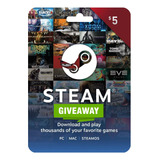 Gift Card Steam 5 Usd Argentina 