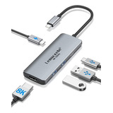 Hub Usb C 5 En 1 100pd Hdmi 8k Compatible Macbook Pro/air M1