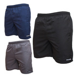 Kit 3 Short Tactel Elástico Extra Plus Size Masculino Barato