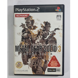 Jogo Metal Gear Solid 3 Snake Eater Ps2 Original Japones