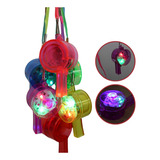 12 Silbatos Luz Led Batucada Fiesta Colores Neon Carnaval