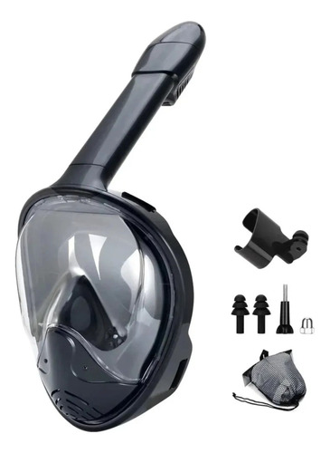 Máscara Mergulho Snorkel Full Face Com Suporte Para Gopro 