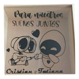 Alcancias En Mdf Vidrio Y Stiker Personalizados Medida 15x15