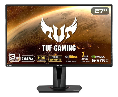 Monitor 27 Pivoteable Asus Tuf Gaming Vg27aq 2k 165hz Ips