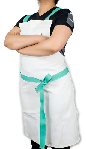 Mandil Chef De Peto Banda Cruzada Negro Chef Mode, Ideal Para Barra Cocina O Servicio. | Meses sin interés