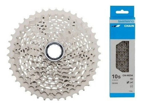 Cassete Shimano Deore M4100 10v 11-42 + Corrente Hg54