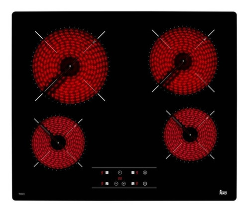 Teka Encimera Eléctrica 4 Quemadores Negro Tb 6415