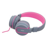 Fone De Ouvido Com Microfone Neon Rosa Acolchoado Newex Cor Rosa/cinza Cor Da Luz Nenhuma