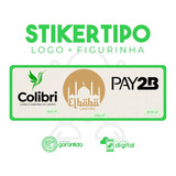 Criar Stickertipo Logo + Figurinha Criação Logomarca Sticker