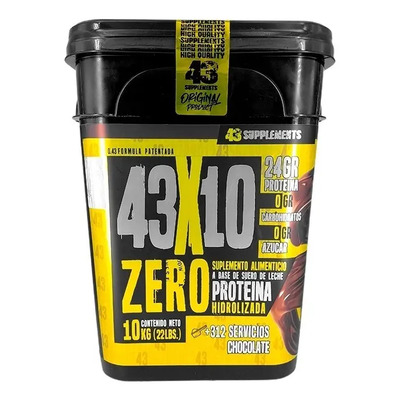 43 Proteina Zero Hidrolizada 10 Kg Chocolate 43 Supplements Chocolate | MercadoLibre
