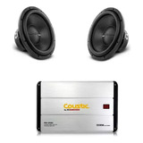 Paquete Amplificador Canales Coustic Pro-open4+2 Woofer 