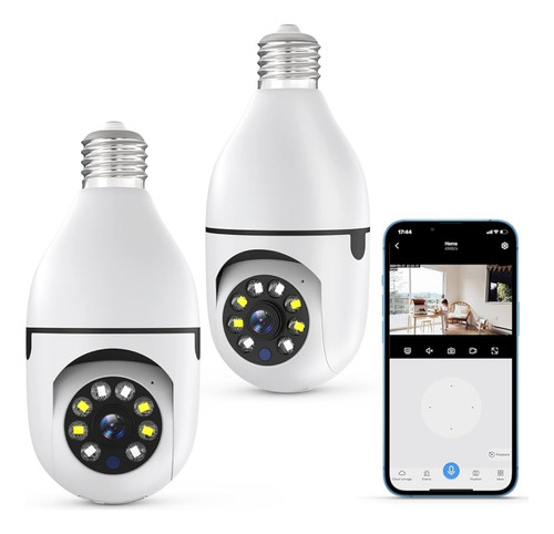 Câmera Lampada Ip Prova D'água Infravermelho Vigilacia Kit 2