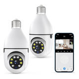 Câmera Lampada Ip Prova D'água Infravermelho Vigilacia Kit 2