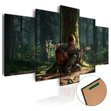 Quadro Mosaico Gamer 5 Peças Mdf The Last Of Us Ii Mod 02