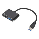 Adaptador De Video Usb 3.0 A Hdmi Y Vga Escritorio Extendido