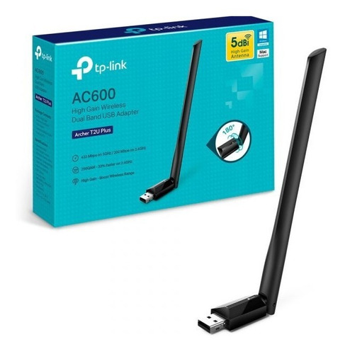 Adaptador Usb Wifi Tp-link Ac600 Archer T2u Plus Dual Band 